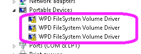 wpd filesystem volume driver error wpd filesystem volume driver error